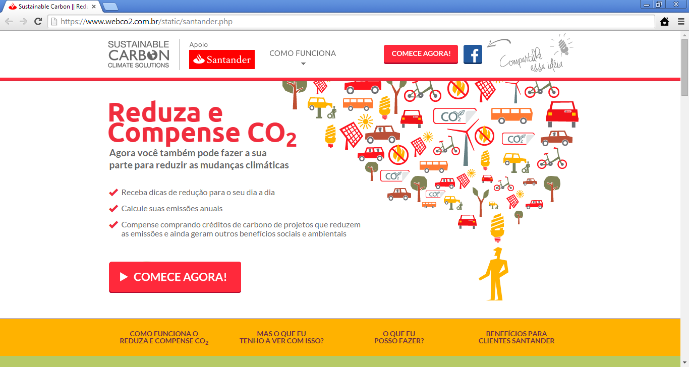 #EuCompenso: Participe você também da iniciativa do Santander, Reduza & Compense CO2! :)